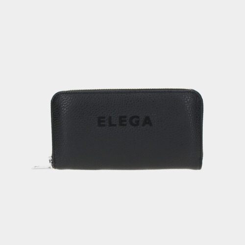 ELEGA Velká zipová peněženka Fancy černá/stříbro